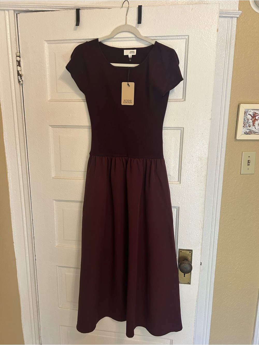 Sunday Best Burgundy Maxi Dress